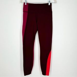 Athleta ASYM Colorblock Tight Multicolor Slightly Lined Women’s Size Small